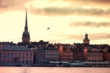Naklejka premium Atardece en Estocolmo