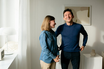 Beautiful couple in a studio