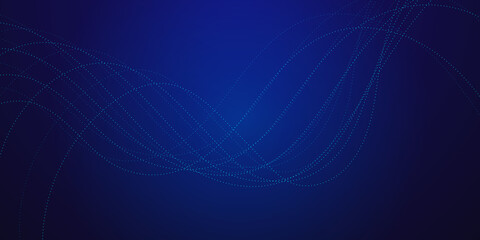 Modern Particles wave line and surface dots. Abstract particles background.
