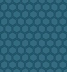 ABSTRACT VECTOR SEAMLESS BACKGROUND WITH EMERALD HEXAGONS