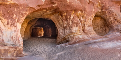 Man-made Sand Caves, Kanab, Utah