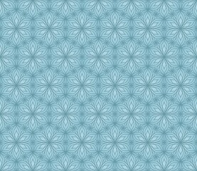 LIGHT BLUE BACKGROUND WITH VECTOR VINTAGE LINEAR ORNAMENT