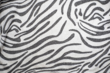 Fototapeta na wymiar zebra texture soft plush fabric