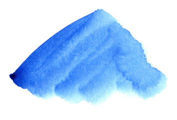 Blue watercolor background, artistic element for banner, template, print and logo	