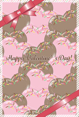 Heart Shaped Chocolate Valentine's Day Card