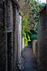 Naklejka premium narrow street in old town