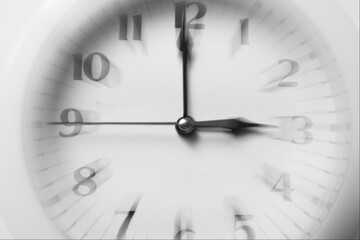 Outlocked analog clock indicating stress in business