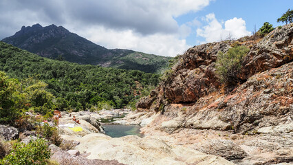 Corsica is the fourth-largest island in the Mediterranean and lies southeast of the French mainland.