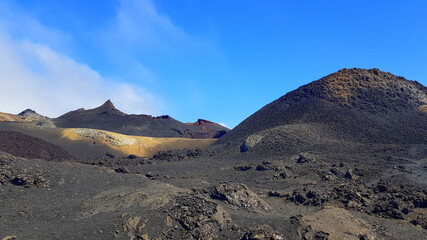 Landscapes of Volcano Sierra Negra, Galapagos Islands, Ecuador