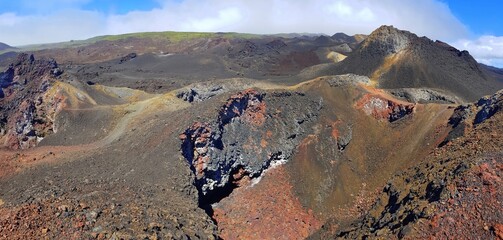 Landscapes of Volcano Sierra Negra, Galapagos Islands, Ecuador