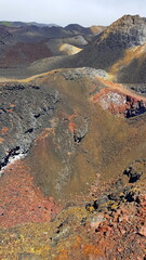 Landscapes of Volcano Sierra Negra, Galapagos Islands, Ecuador