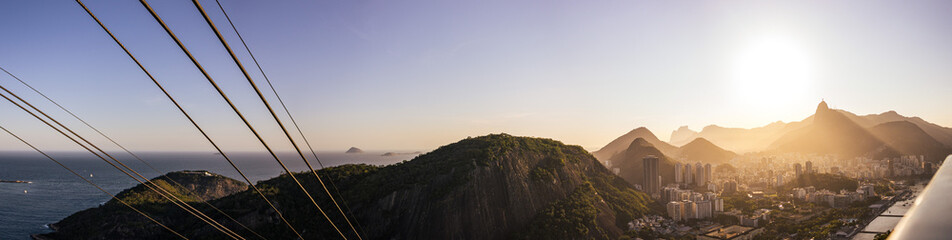 Vista panoramica de rio de janeiro con vista a botafogo