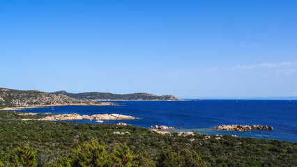 Fototapeta na wymiar Corsica is the fourth-largest island in the Mediterranean and lies southeast of the French mainland.