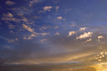 Naklejka na ściany i meble sunset timelapse, sunset sky with clouds, clouds and sun,