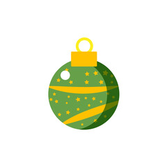 Isolated decorated shiny christmas ball Vector illustration