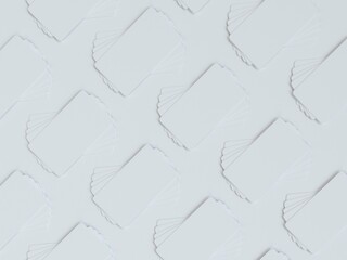 Obraz premium Blank modern business card layout template with cropping. Blank Design Presentation Layouts for Corporate Identity Presentation, Advertising, Personal, Stationery, Graphic Designer Presentations. 3d