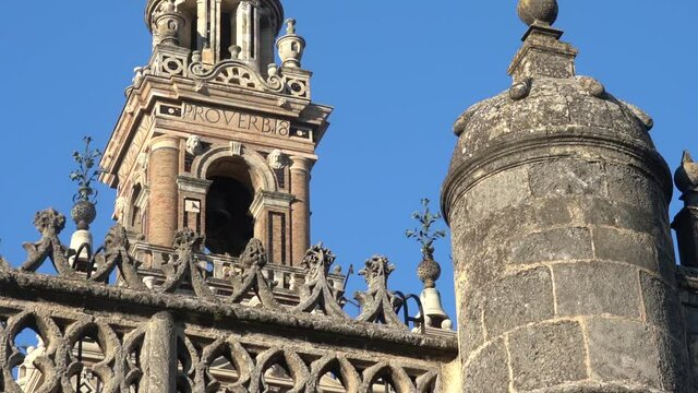 Cathedral of Seville with The Giralda the bell tower 