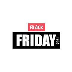 Isolated black friday label discount Vector illustration