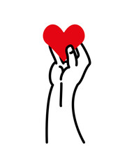 hand with heart