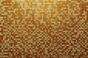 Brown and beige mosaic on the wall