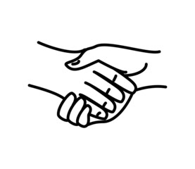 handshake gesture icon