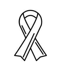 ribbon awareness icon