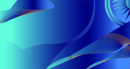 Abstract blue background with waves