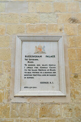 Buckingham palace sign Malta Valletta