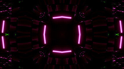 Neon Disco Lights And Futuristic Hi-Tech Sci Fi Illustration Background Wallpaper Texture for Banners, Web Templates, Titles, Texts, Flyers, Book Covers and ect.