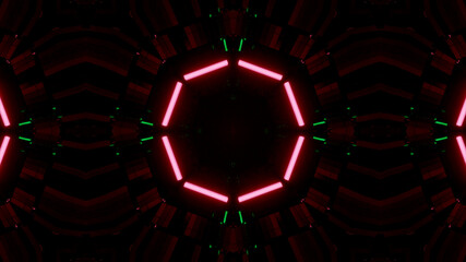 Neon Disco Lights And Futuristic Hi-Tech Sci Fi Illustration Background Wallpaper Texture for Banners, Web Templates, Titles, Texts, Flyers, Book Covers and ect.