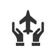 Airplane Insurance Icon - Plane Insurance Icon