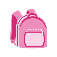 pink backpack icon