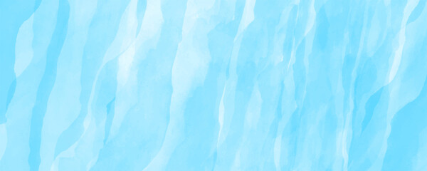 Vector winter watercolor art background. Hand drawn blue abstract vector illustration for cover, interior decor and other users. Brush strokes. Christmas backdrop for design. Empty blank.