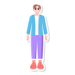 Isolated man love gender human illustration vector