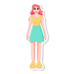 Isolated woman love gender human illustration vector