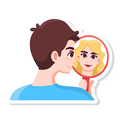 Isolated trans love gender human illustration vector