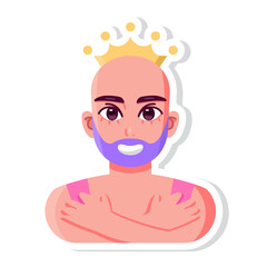 Isolated trans love gender human illustration vector