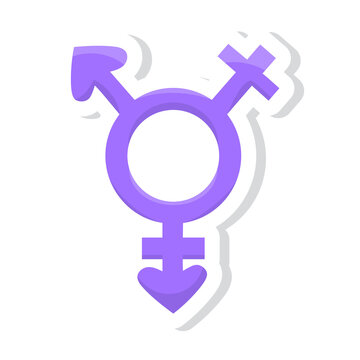 Isolated trans symbol love gender human illustration vector