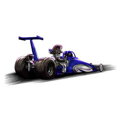 drag race isolated on white background for poster, t shirt print, business element, social media content, blog, sticker, vlog, and card. vector illustration.