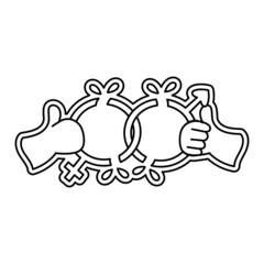 Isolated trans draw symbol love gender human illustration vector