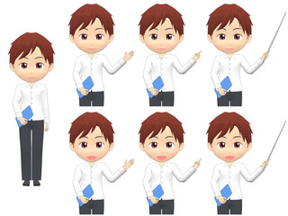 [Presentation B] Man shirts Medium hair front