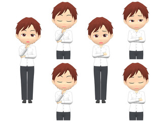 [Worry A] Man shirts Medium hair front