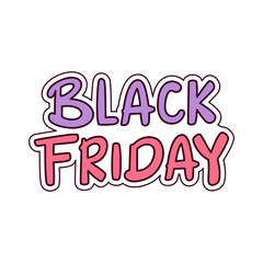 Isolated black friday discount shop promo vector illustration