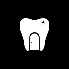 dental Logo design element Vector Image  , logo dental abstract , logo icon dental