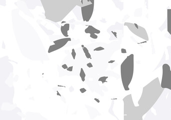 Terrazzo modern abstract template. Grey texture
