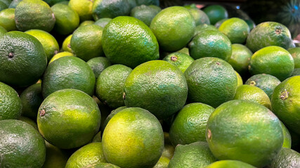 Foto de limones primer plano en supermercado