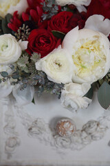 wedding bouquet on the table