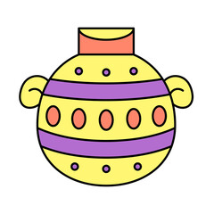 Isolated chest Belen manger jesus christmas vector illustration