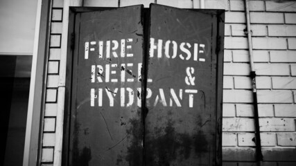 Fire hose reel and hydrant
