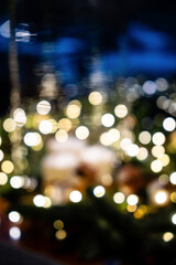 Abstract glittering Christmas background with lights